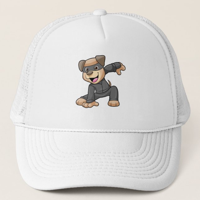 Casquette Chien en costume Ninja (Devant)