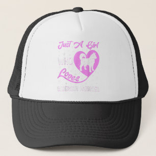 Casquette Chien En Forme De Coeur Juste Une Fille Qui Aime L