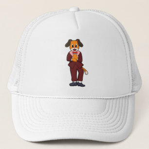 Casquette Chien en marié avec costume