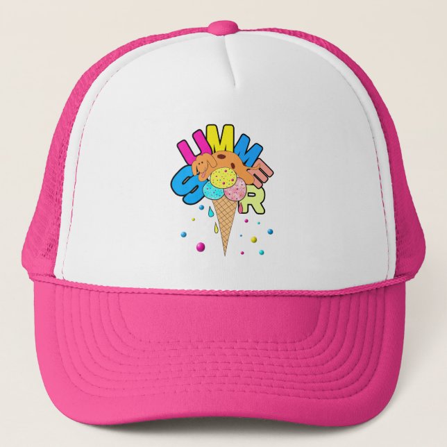 Casquette Chien et glace (Devant)