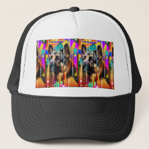 Casquette Chien géométrique moderne