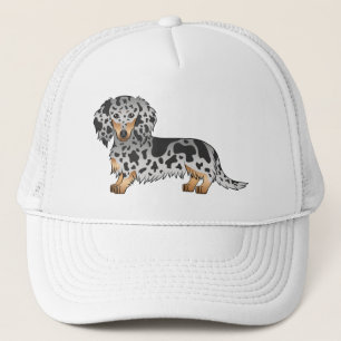 Casquette Chien Longue Cheveux Noir Et Tan