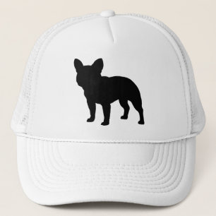 Casquette Chien-taureaux français Noir Silhouette Frenchie L