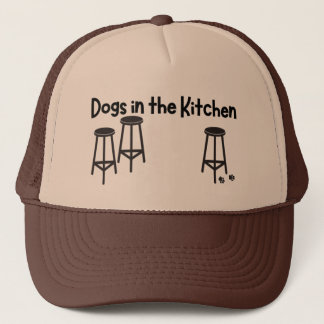 Casquette Chiens dans le chapeau de camion de cuisine