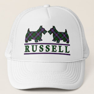 Casquette Chiens de Scottie de tartan de Russell de clan