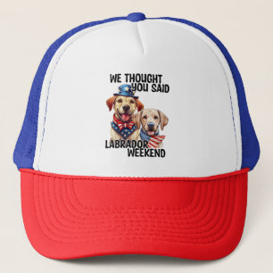 Casquette Chiens du Labrador patriotique Citation d'Humour d