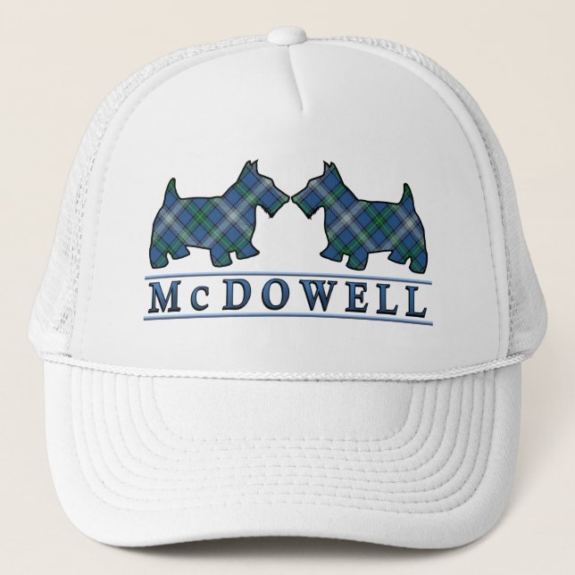 Casquette Chiens écossais Clan McDowell Tartan (Devant)