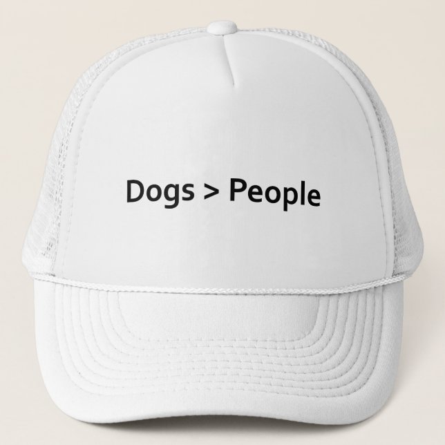 Casquette Chiens plus grands que les gens (Devant)