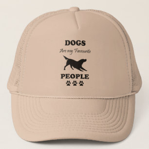 Casquette Chiens Sont Mes Gens Favoris Trucker Chapeau