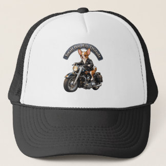 Casquette Chihuahua Biker Chien de Moto Cool Camionneur