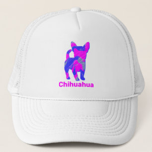 Casquette Chihuahua Chien Cute rose Silhouette personnalisée
