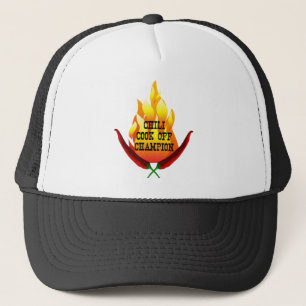 Casquette Chili Cook Off Champion Flame Design