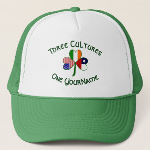 Casquette Chili Irlande États-Unis Trèfle Drapeau Personnali