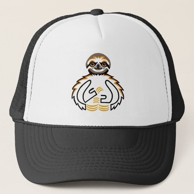 Casquette Chill out SLOTH - Animal activiste - camionneur ch (Devant)