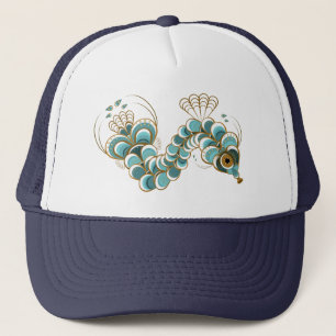 Casquette Chimera - Peacock Seahorse Trucker Chapeau (12 cou