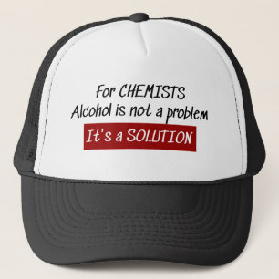 Casquette Chimistes Alcool Solution Chimie Plaisanterie