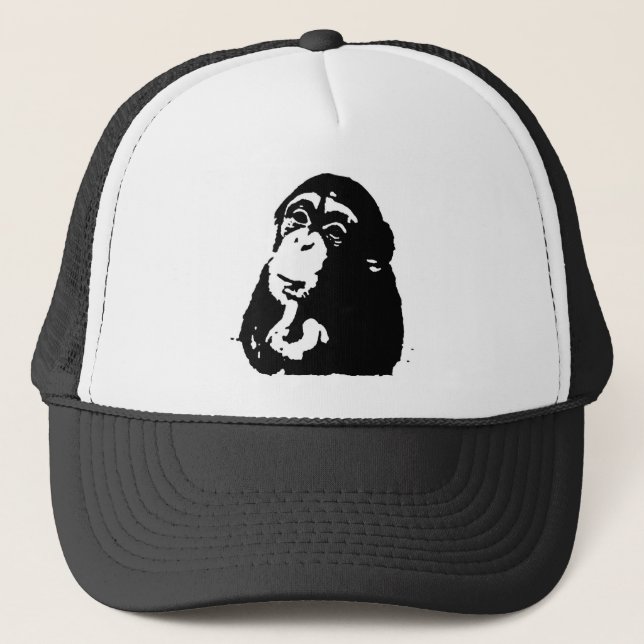 Casquette Chimpanzé Pop Art Thinking (Devant)