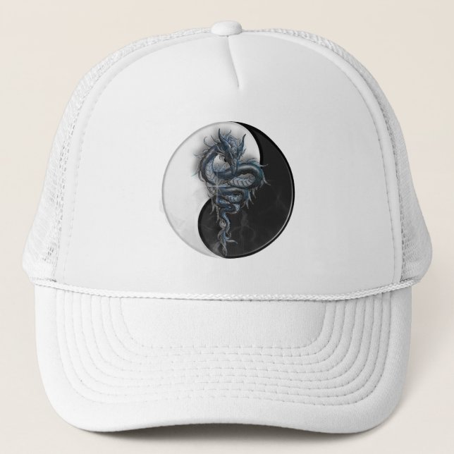 Casquette chinois de dragon de Yin Yang (Devant)