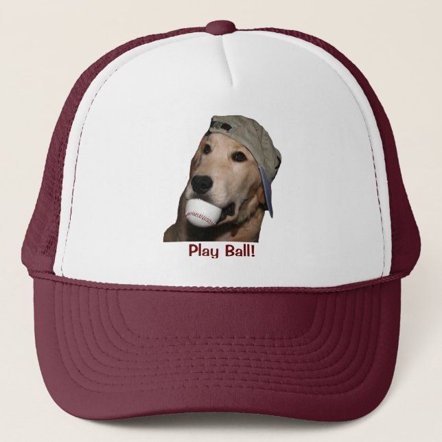 Casquette Chiot de baseball Golden Retriever (Devant)