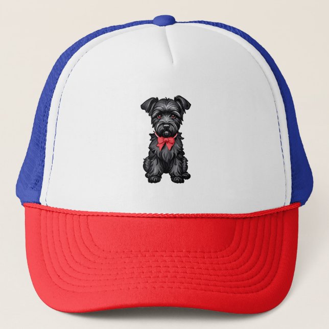 Casquette Chiot de Schnauzer miniature (Devant)
