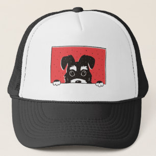 Casquette Chiots Schnauzer Nain Noir