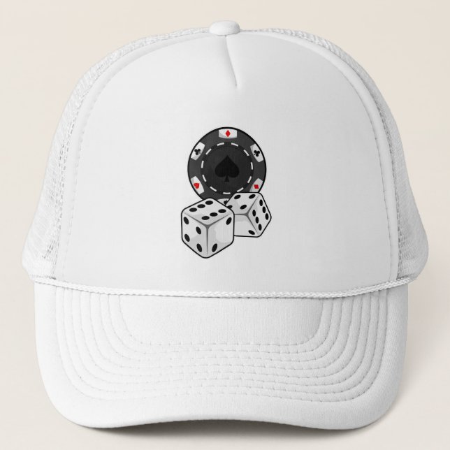 Casquette Chip & Dice pour Poker (Devant)