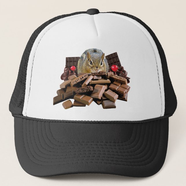 Casquette Chipmunk au chocolat de la Saint-Valentin (Devant)