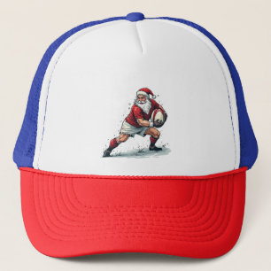 Casquette Chirstmas Imaginaire Football Jouer Père Noël