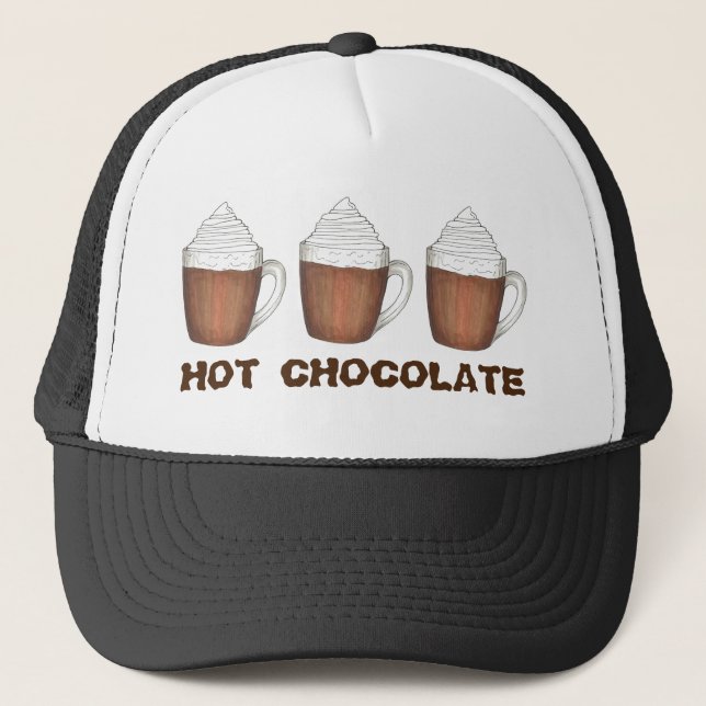 Casquette Chocolat chaud cacao Chocoholic Boissons d'hiver (Devant)