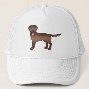 Casquette Chocolate Brown Labrador Retriever Cartoon Dog