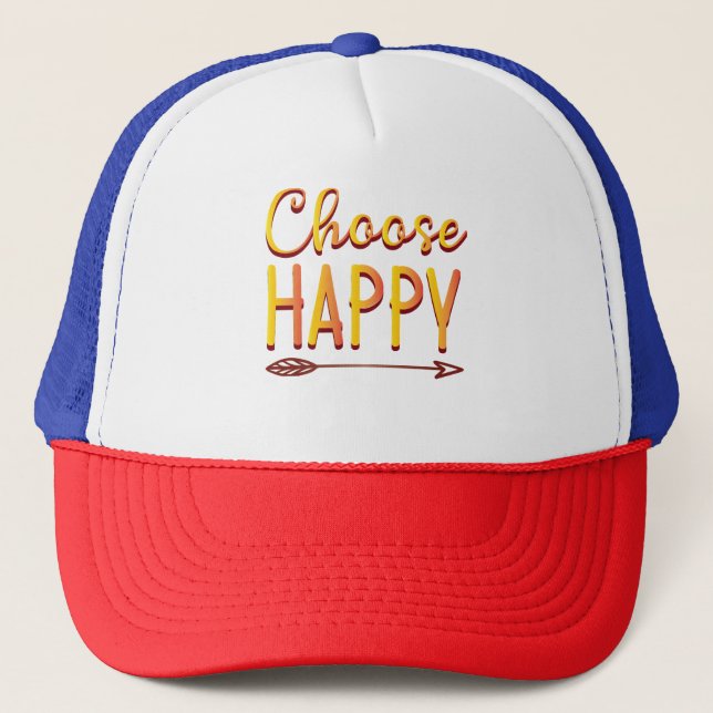 Casquette Choisissez Heureux (Devant)