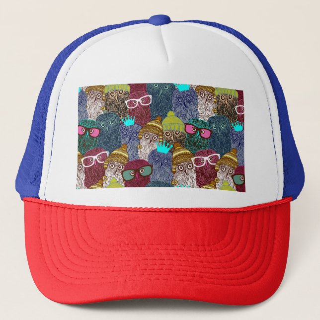 Casquette Chouette dans la couronne (Devant)