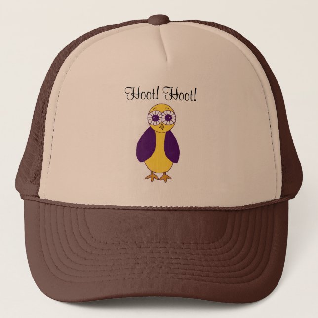 Casquette Chouette de dessin animé (Devant)