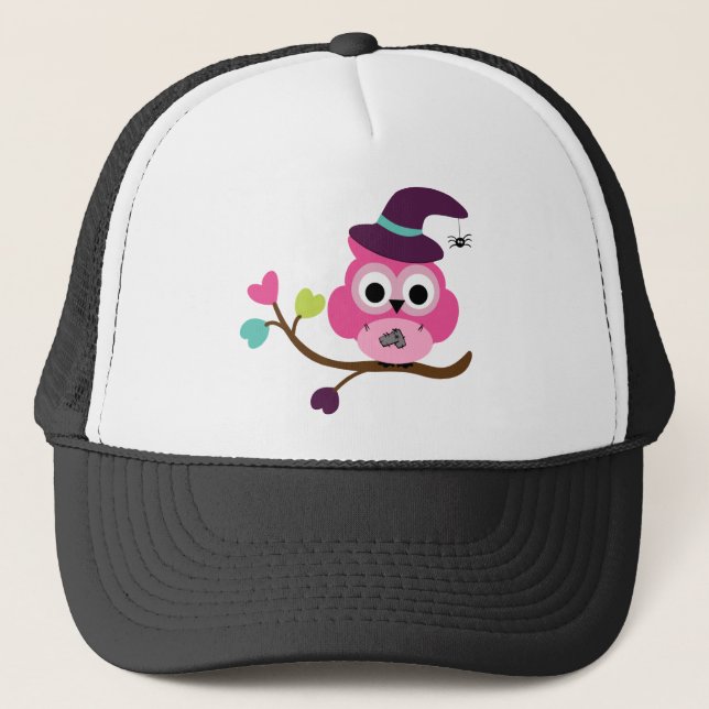 Casquette Chouette d'Halloween (Devant)
