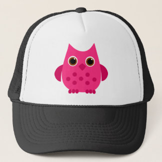 Casquette Chouette rose chaude