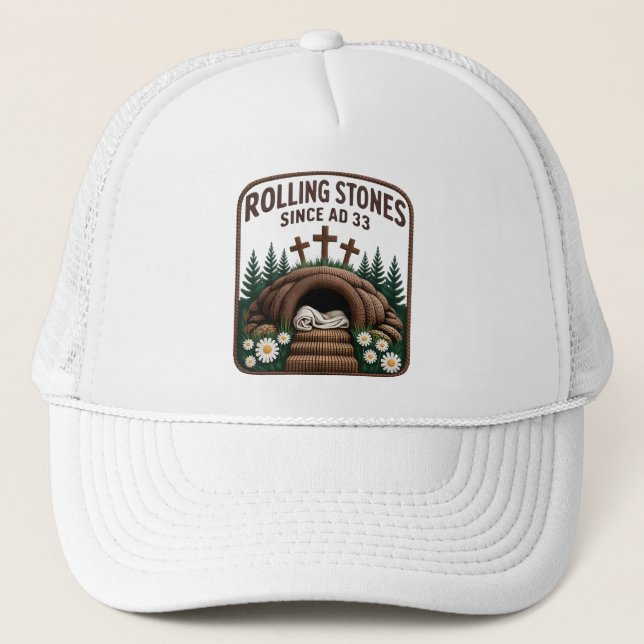 Casquette Chrétien Il Est Ressuscité Faux (Devant)