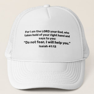 Casquette Chrétien puissant d'impression de vers de bible d