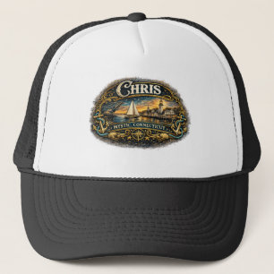 Casquette Chris Mystique Nom Nautilus Vintage Connecticut