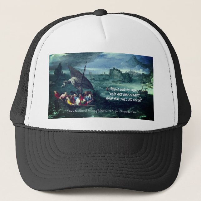 Casquette Christ dans la tempête (Devant)