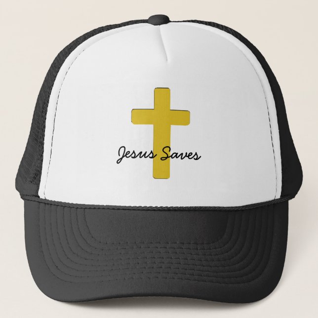 Casquette Christian Cross Jesus Saves Hat (Devant)