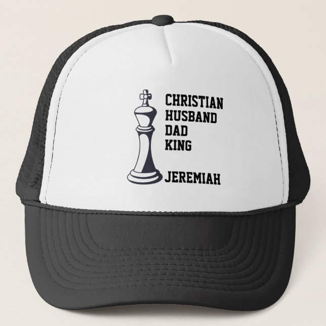 Casquette CHRISTIAN HUSBAND DAD Chess King (Devant)