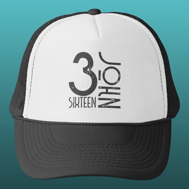 Casquette Christian Jean 3:16 Verse de la Bible en colère (Créateur téléchargé)