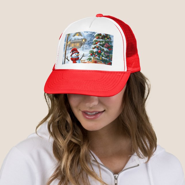 Casquette Christmas (En situation)