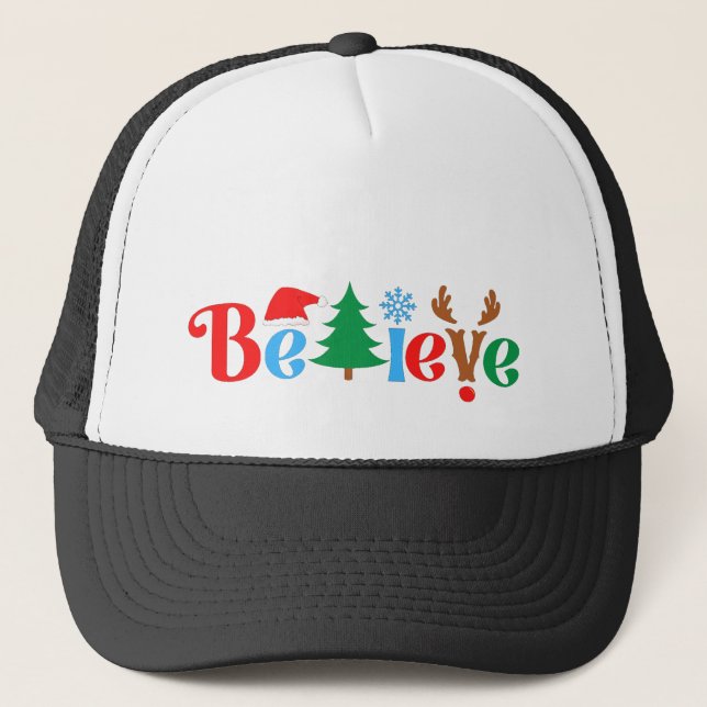 Casquette Christmas Believe (Devant)