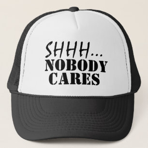 CASQUETTE CHUTT PERSONNE S'EN FOUT DRÔLE SARCASTIQUE