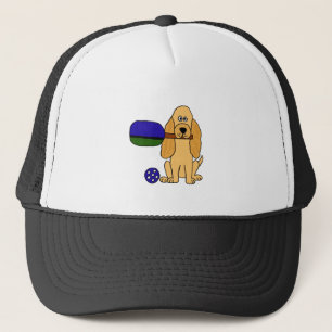 Casquette CI bande dessinée de cocker de Pickleball