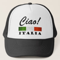 Ciao ! Drapeau rouge blanc vert de l'Italie