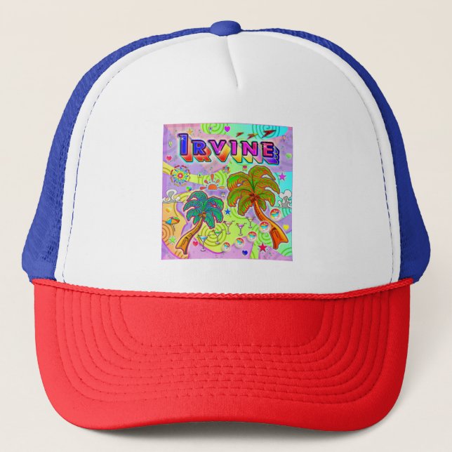 Casquette cible de vacances de longue plage (Devant)
