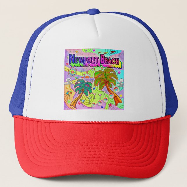 Casquette cible de vacances de Newport Beach (Devant)