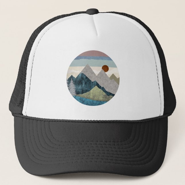 Casquette Ciel rayé de montagne (Devant)